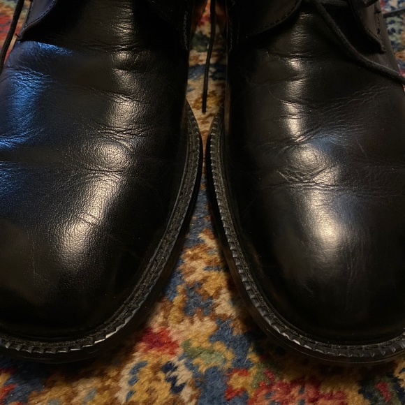 Men’s Italian Black leather shoe by Veeko size 10 main image 4